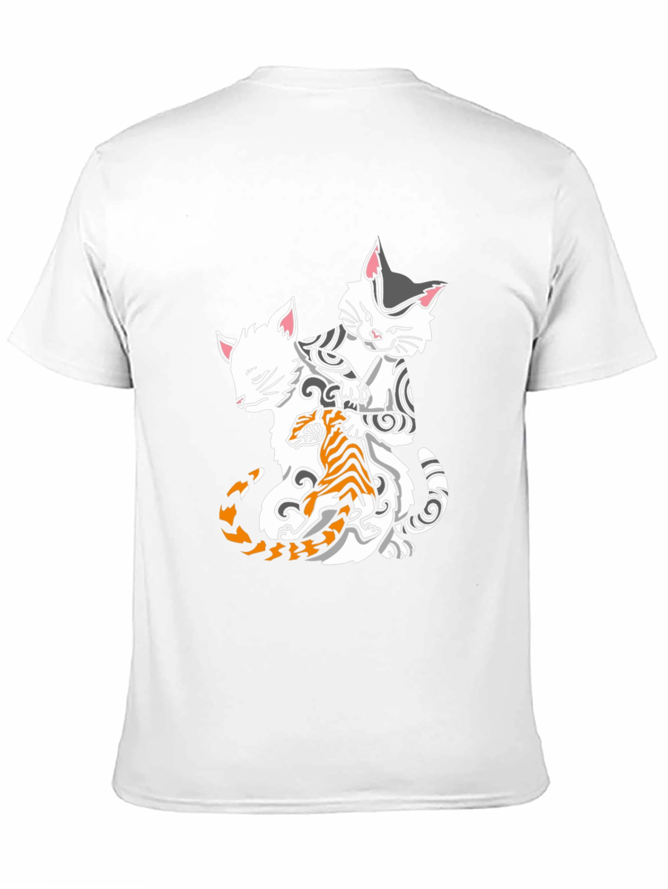 Cats & Tiger Graphic Tee - Cool Style