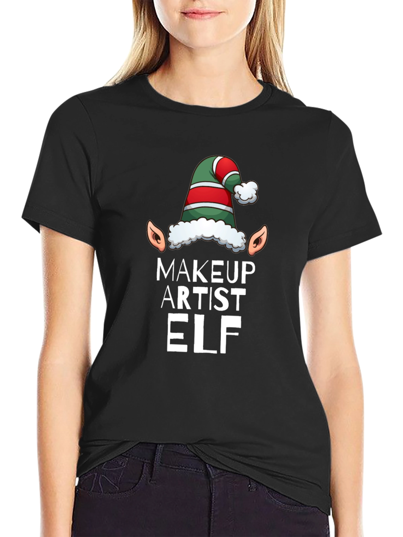 Makeup Artist Elf Holiday T-Shirt