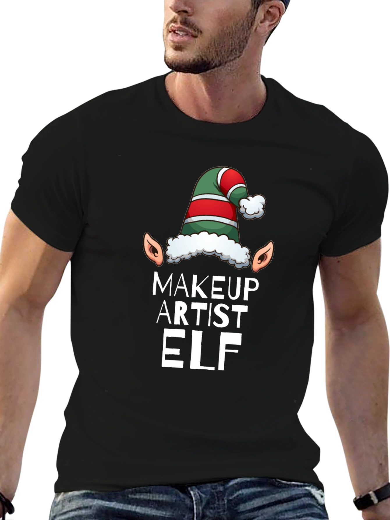 Makeup Artist Elf Holiday T-Shirt