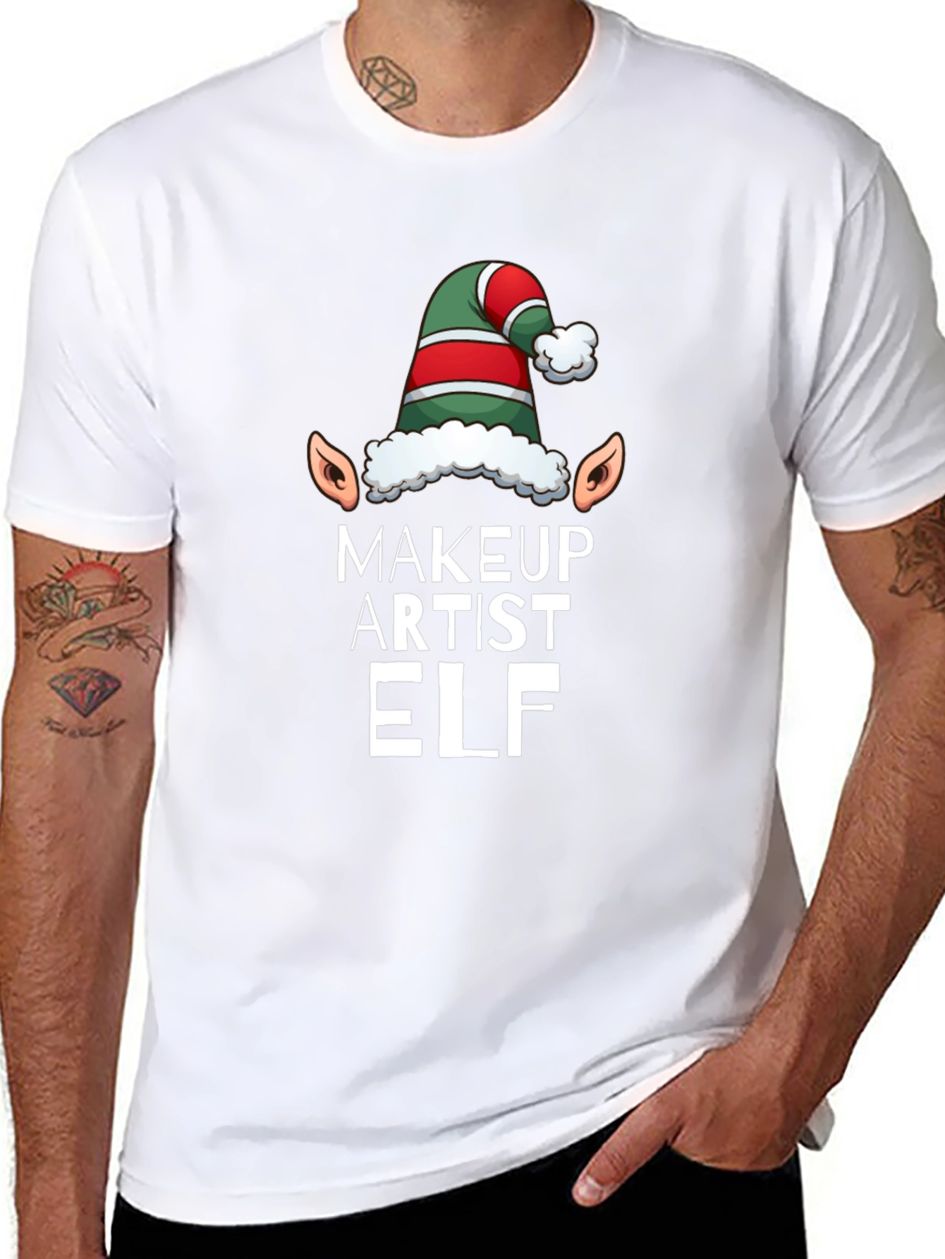 Makeup Artist Elf Holiday T-Shirt