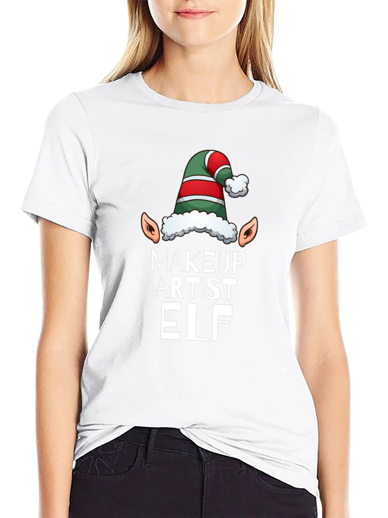 Makeup Artist Elf Holiday T-Shirt