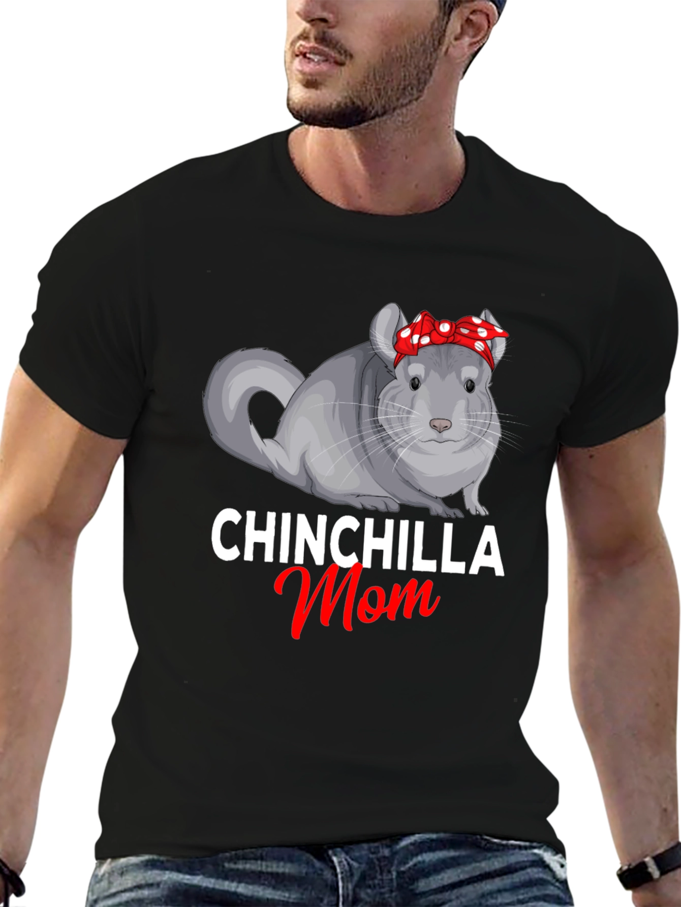 Chinchilla Mom Graphic T-Shirt