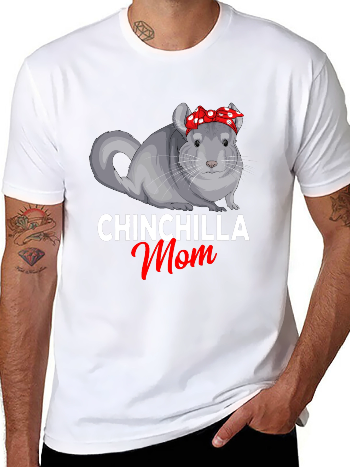 Chinchilla Mom Graphic T-Shirt
