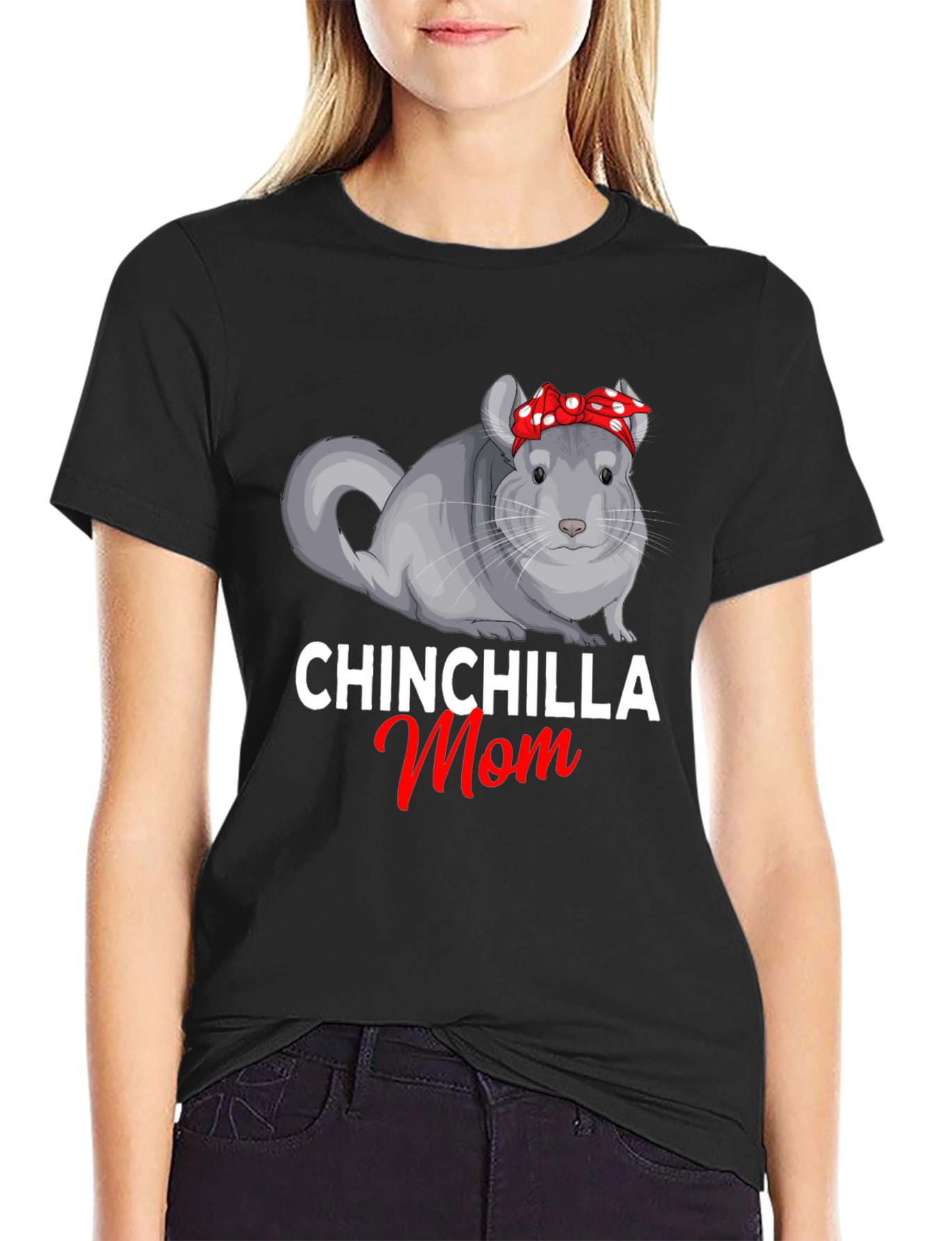Chinchilla Mom Graphic T-Shirt