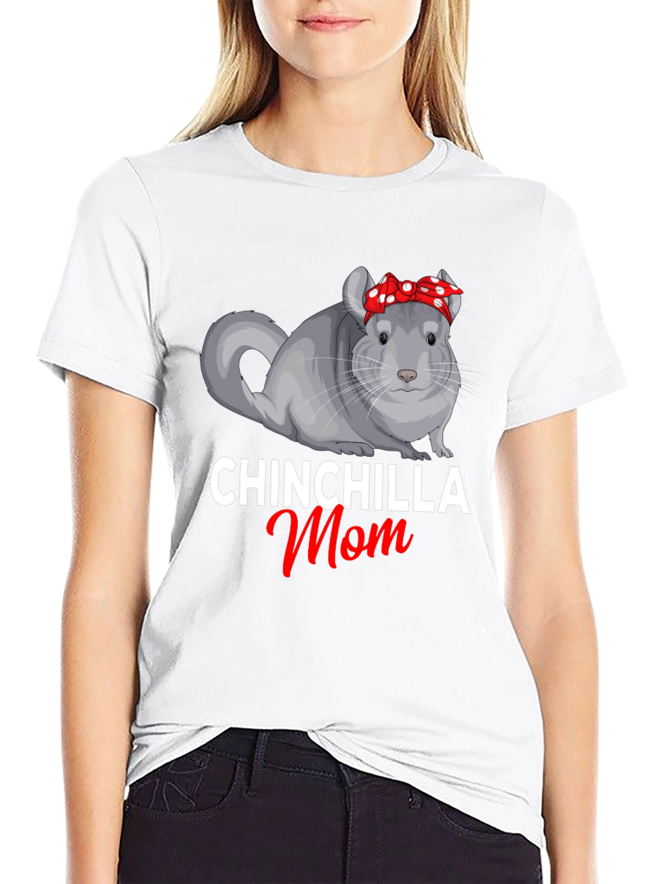 Chinchilla Mom Graphic T-Shirt