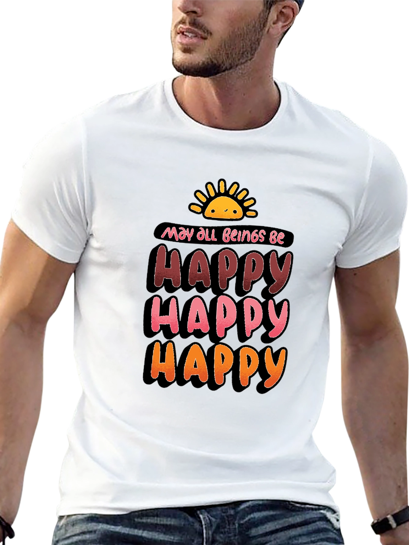 Be Happy Graphic T-Shirt