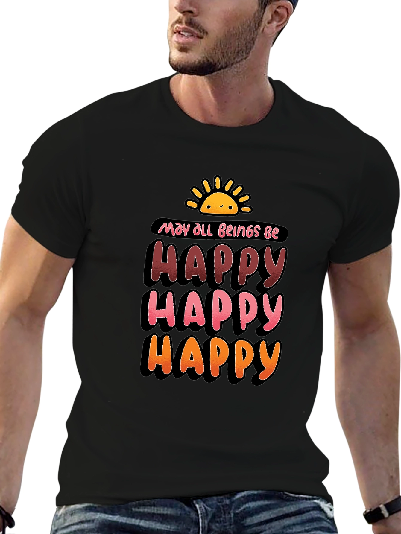 Be Happy Graphic T-Shirt
