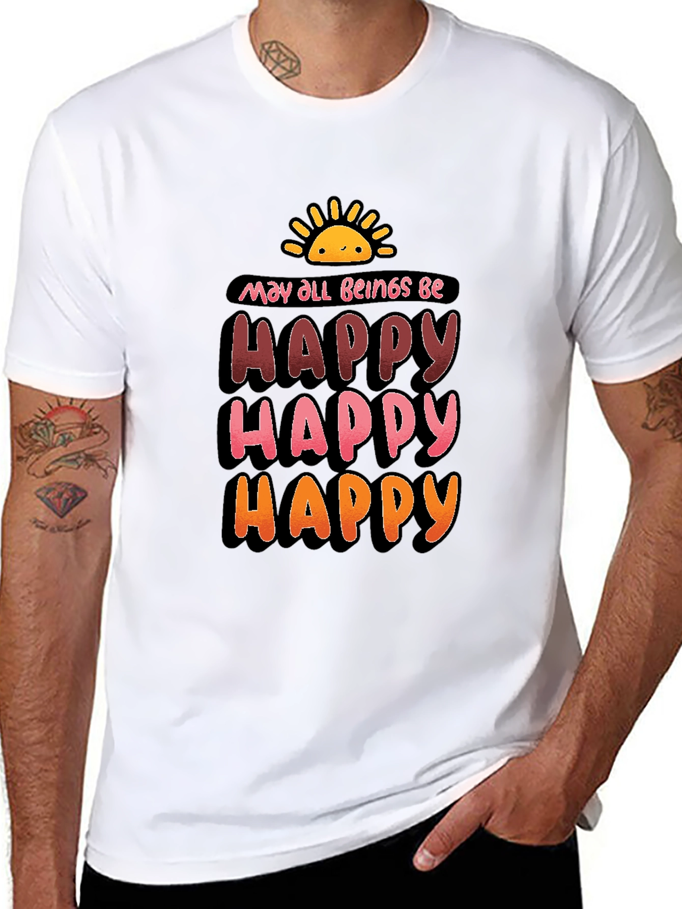 Be Happy Graphic T-Shirt
