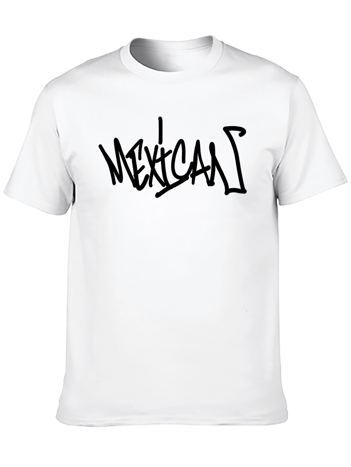 Mens Black Mexican Graphic T-Shirt