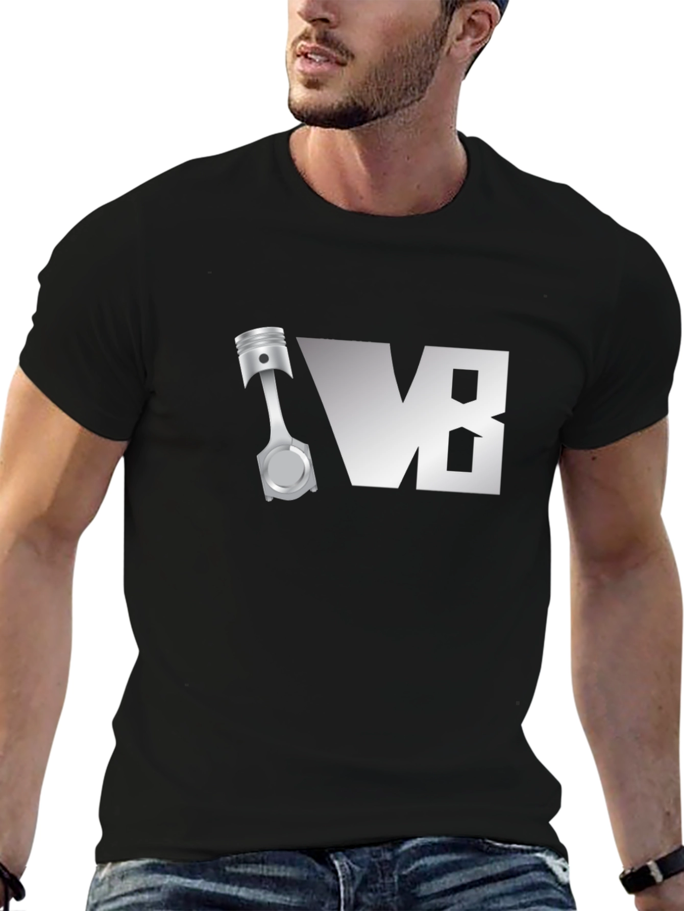 V8 Engine T-Shirt - Automotive Enthusiast Tee