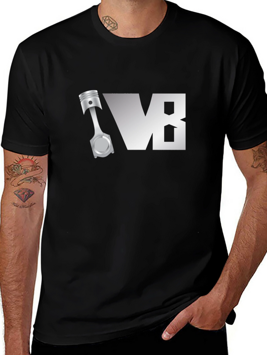V8 Engine T-Shirt - Automotive Enthusiast Tee