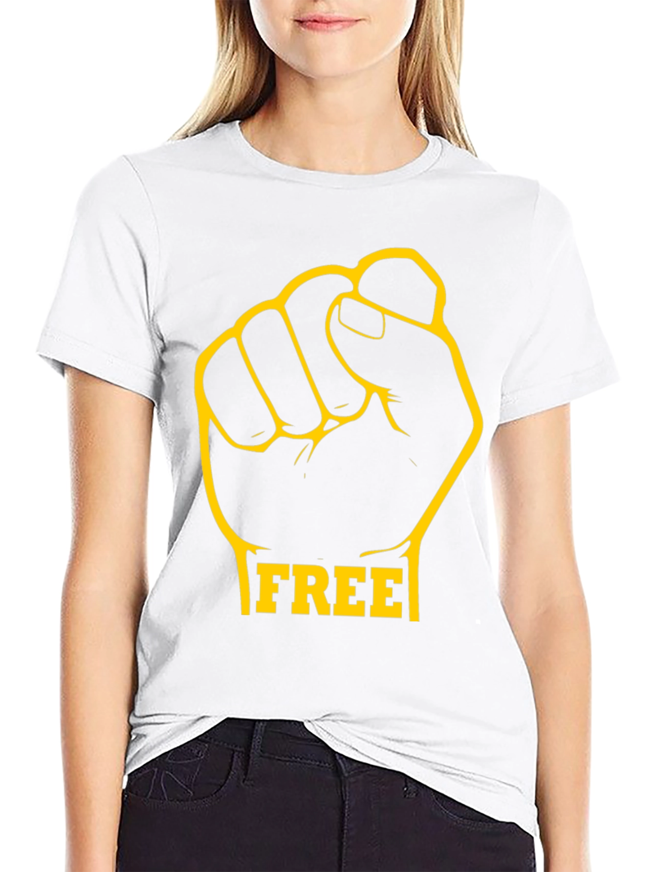 Freedom Fist Graphic Tee - Black