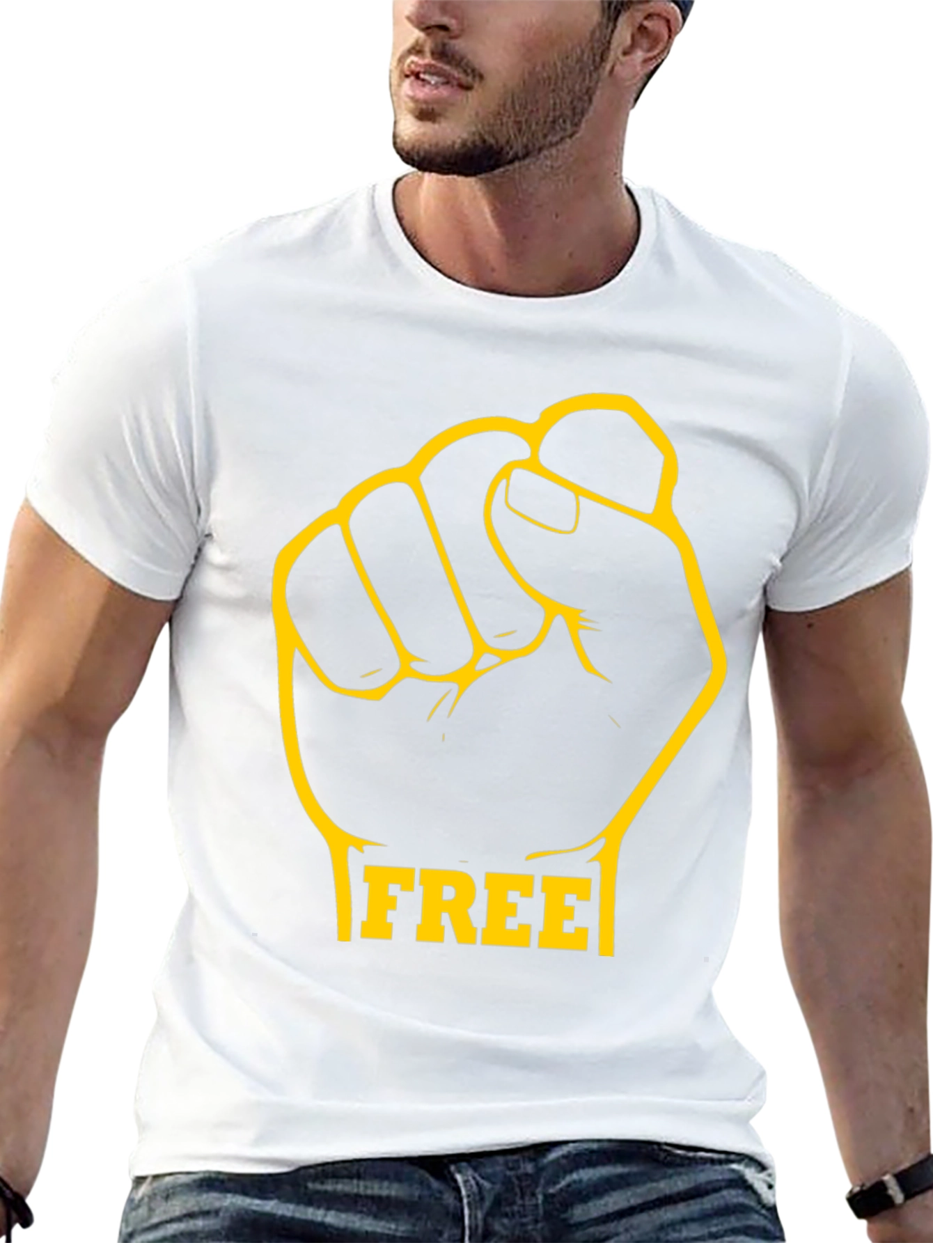 Freedom Fist Graphic Tee - Black