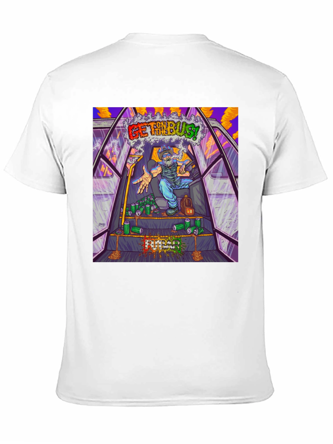 Get The Bus! Novelty Graphic T-Shirt