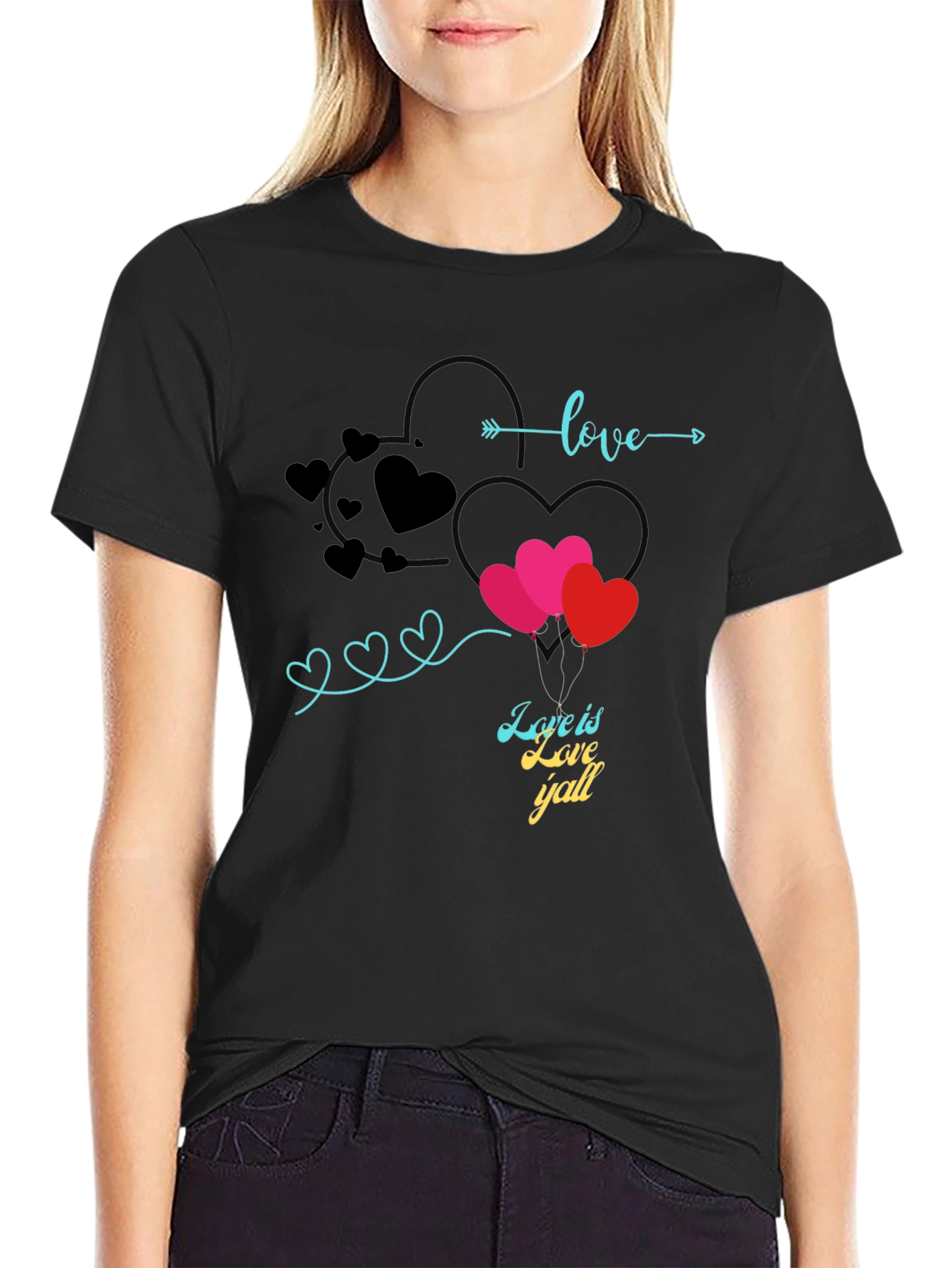 Love is Love Yall Graphic Tee
