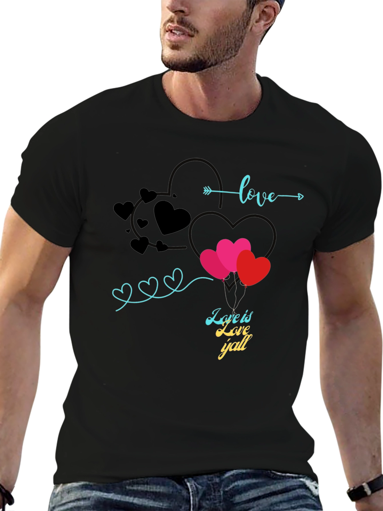 Love is Love Yall Graphic Tee