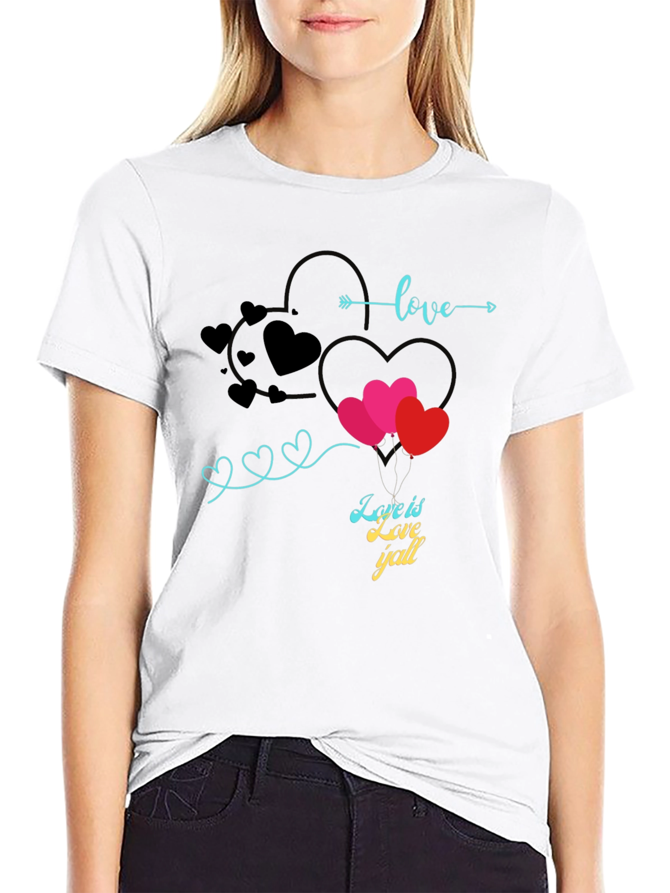 Love is Love Yall Graphic Tee