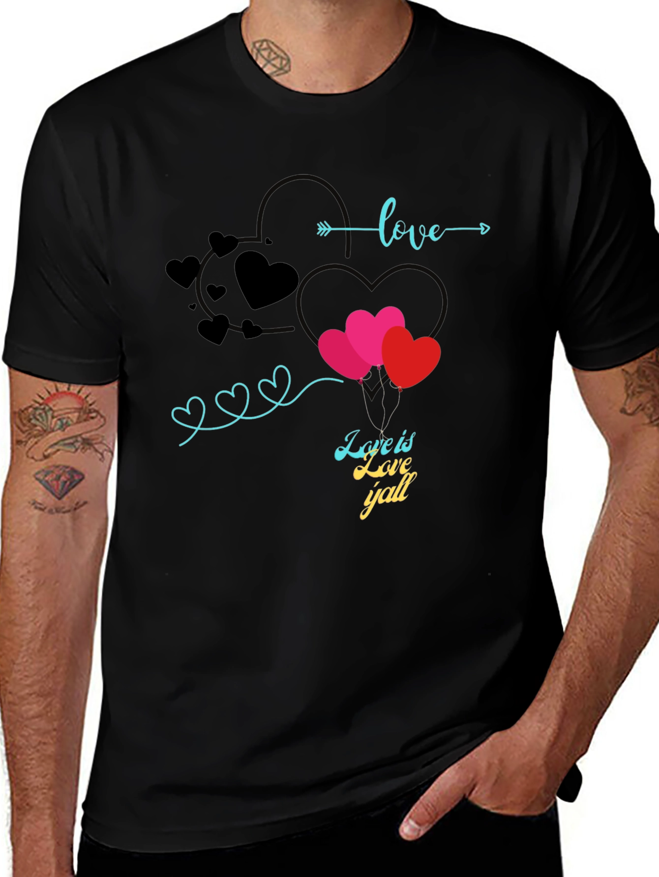 Love is Love Yall Graphic Tee