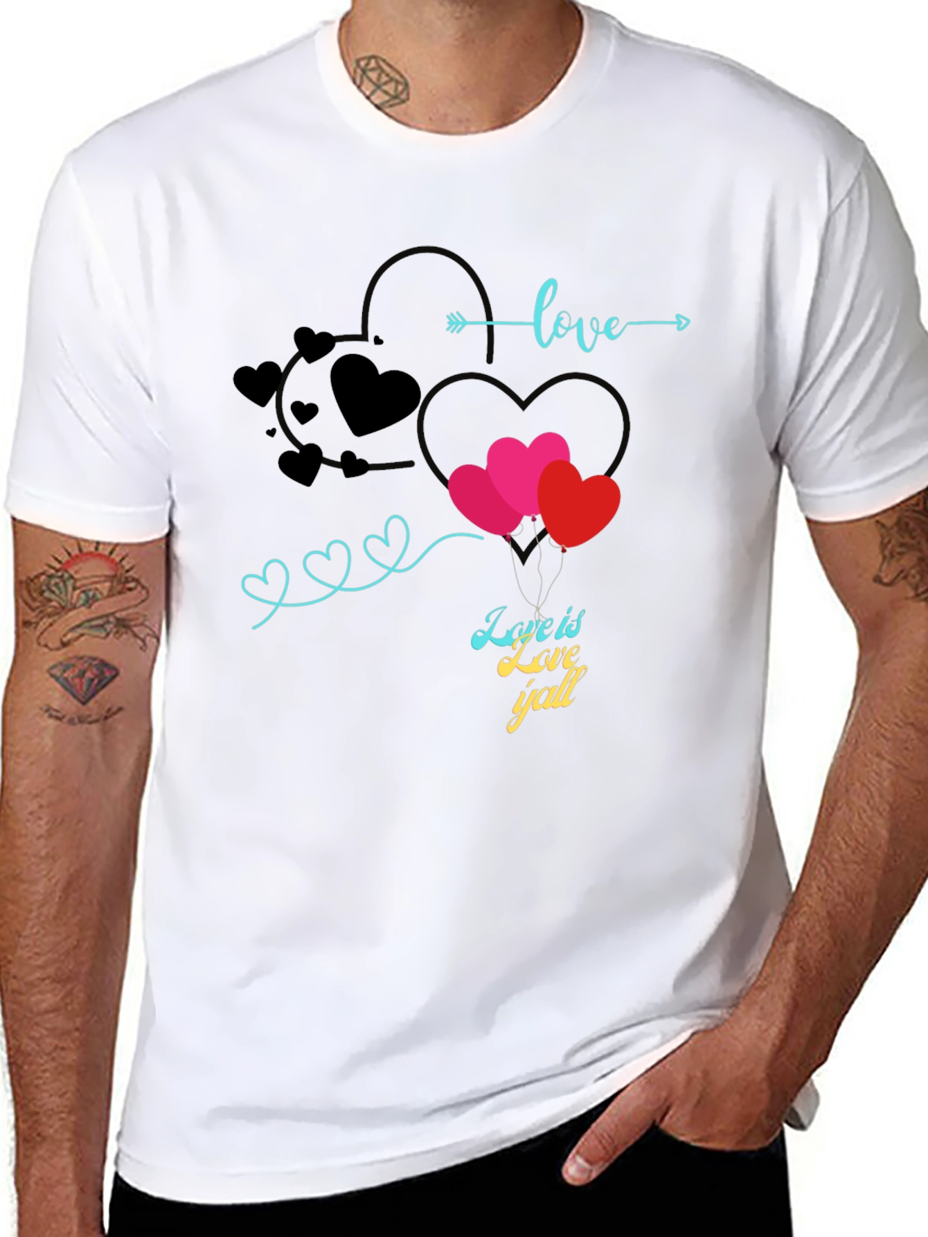 Love is Love Yall Graphic Tee