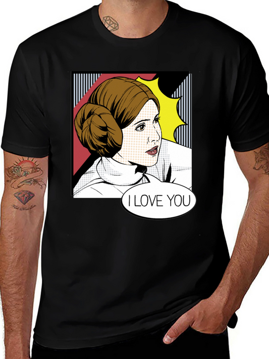 Leia I Love You T-Shirt - Pop Art Star Wars Tee