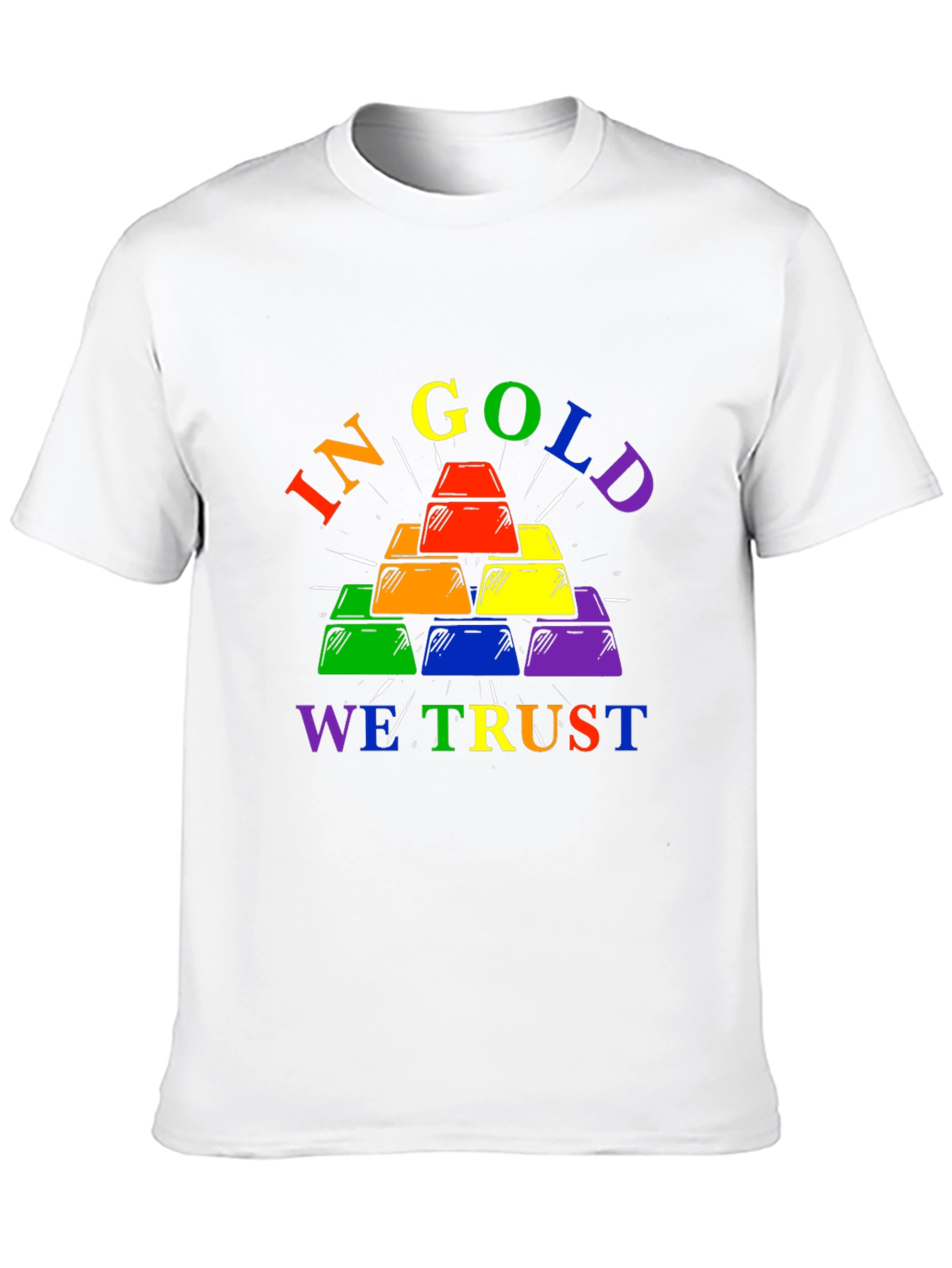 Rainbow Gold Bar T-Shirt - Pride Edition