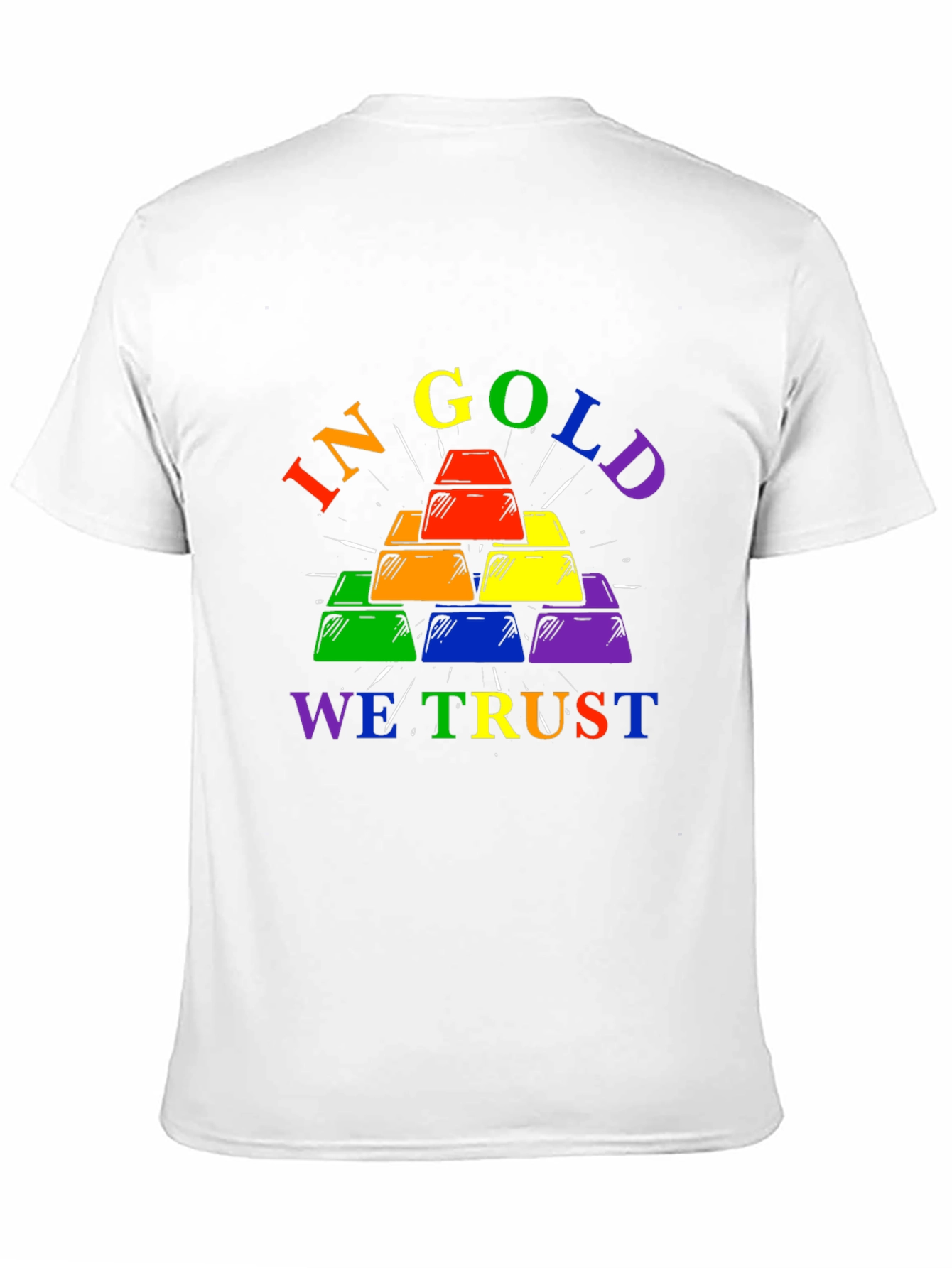 Rainbow Gold Bar T-Shirt - Pride Edition