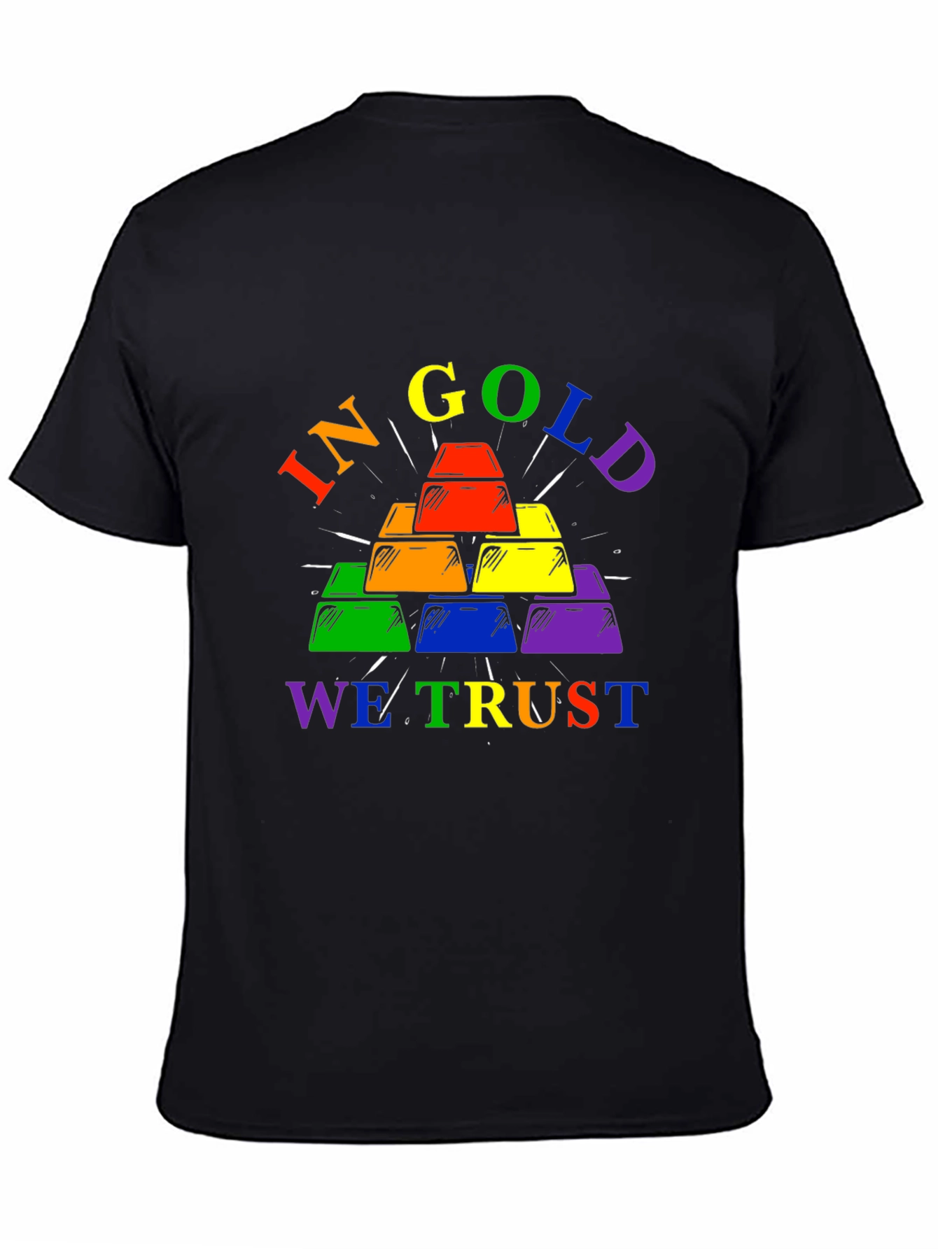 Rainbow Gold Bar T-Shirt - Pride Edition