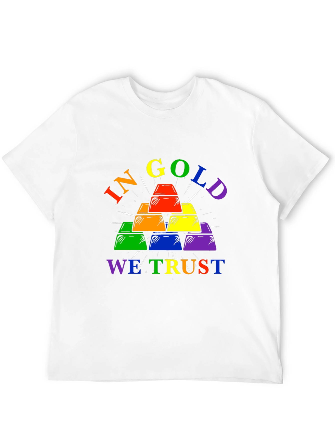 Rainbow Gold Bar T-Shirt - Pride Edition