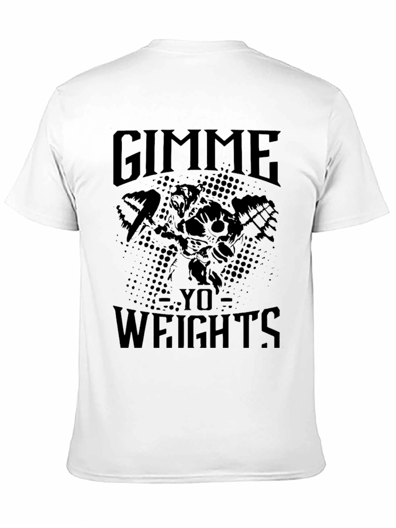 Gimme Yo Weights Graphic Tee - Black Gym Shirt
