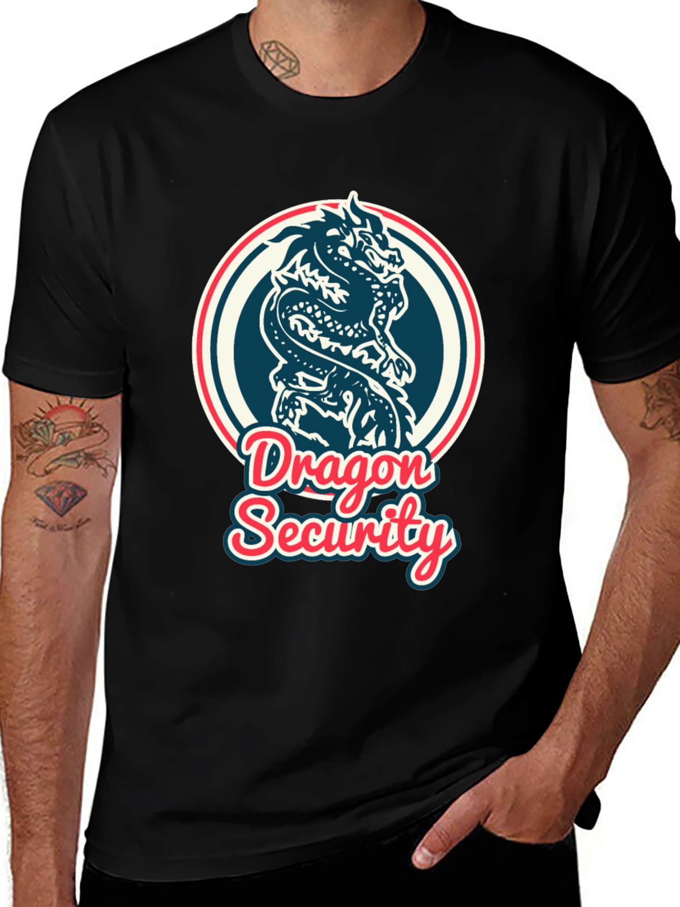 Dragon Security Graphic T-Shirt
