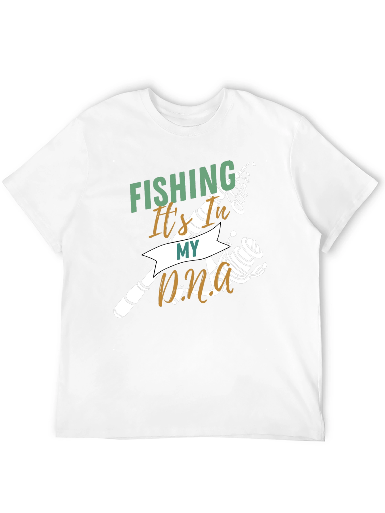 Fishing Its In My DNA Black T-Shirt