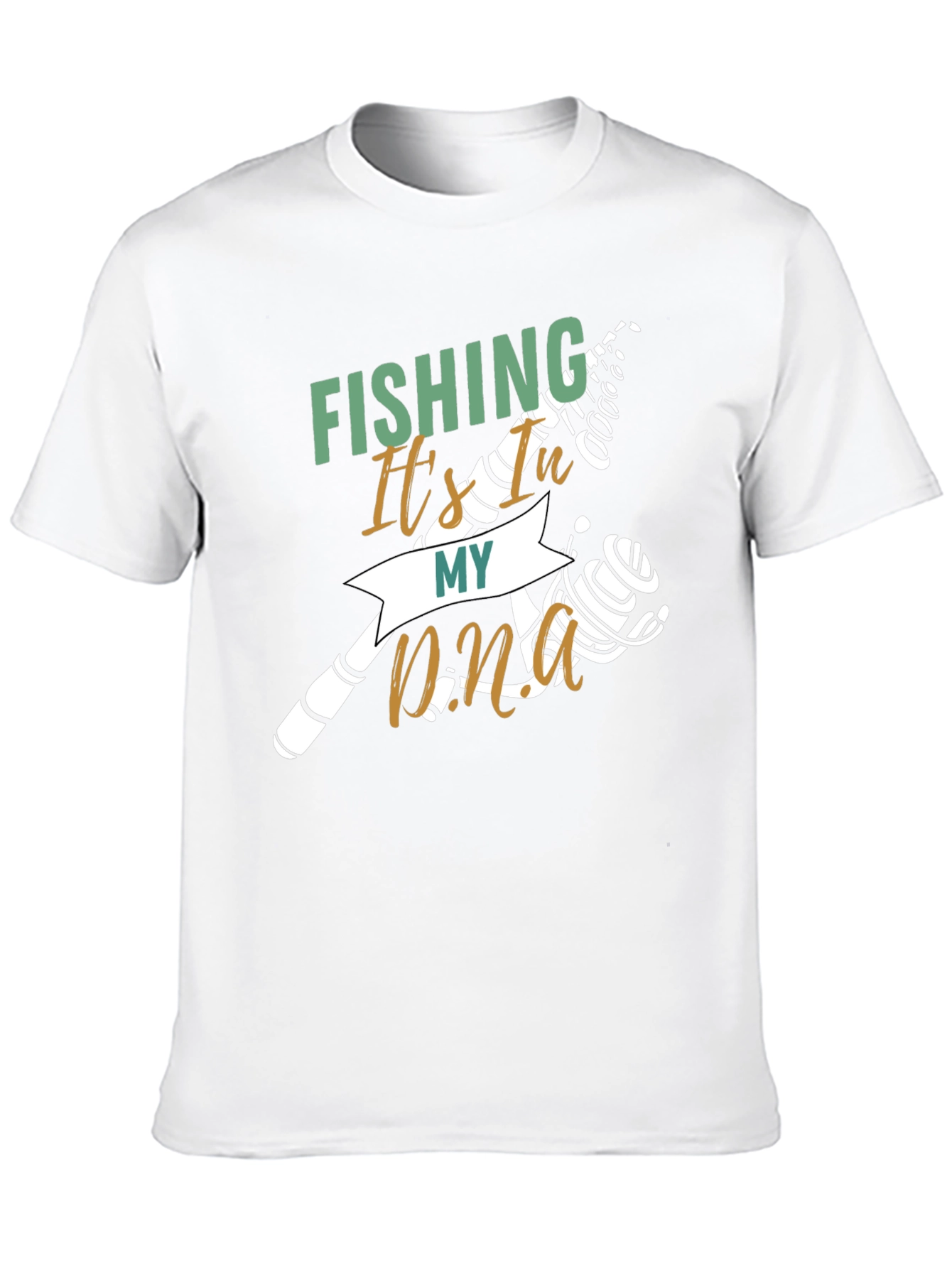 Fishing Its In My DNA Black T-Shirt