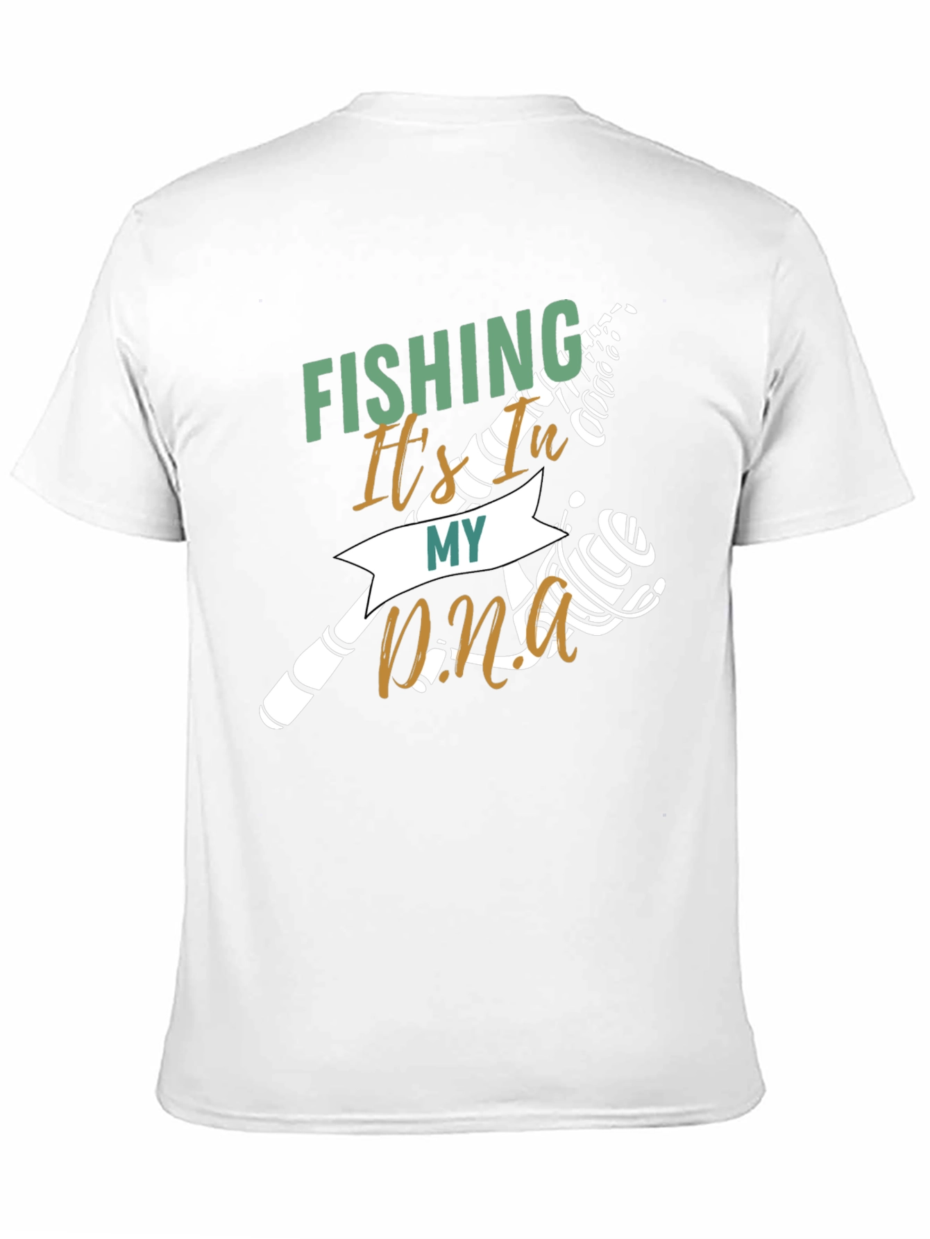 Fishing Its In My DNA Black T-Shirt