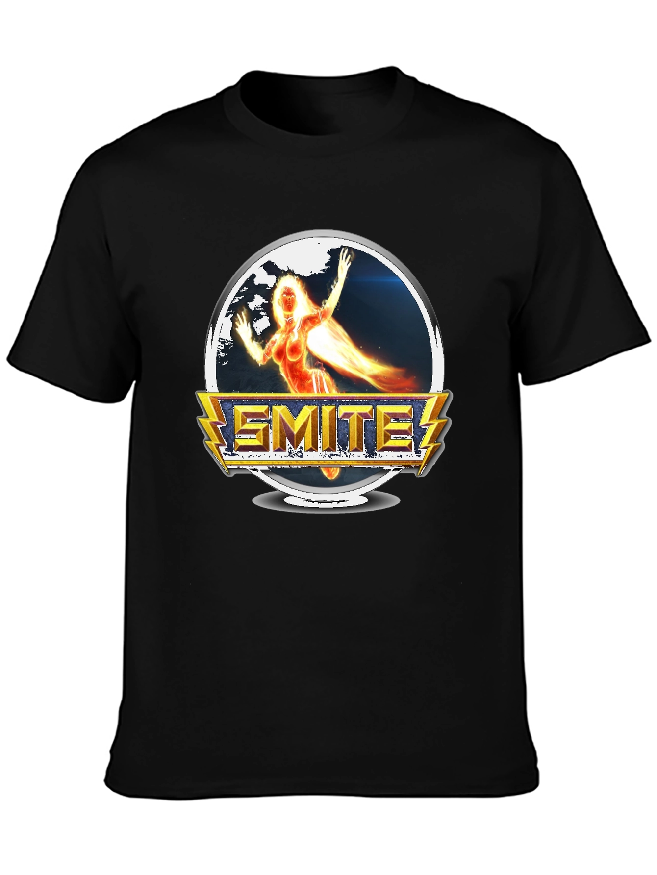 Smite Game T-Shirt - Fire Goddess Graphic Tee