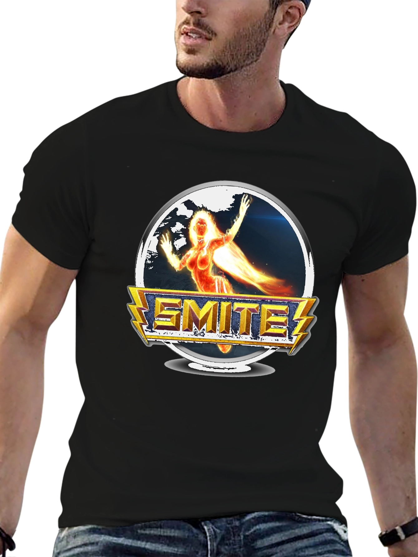 Smite Game T-Shirt - Fire Goddess Graphic Tee