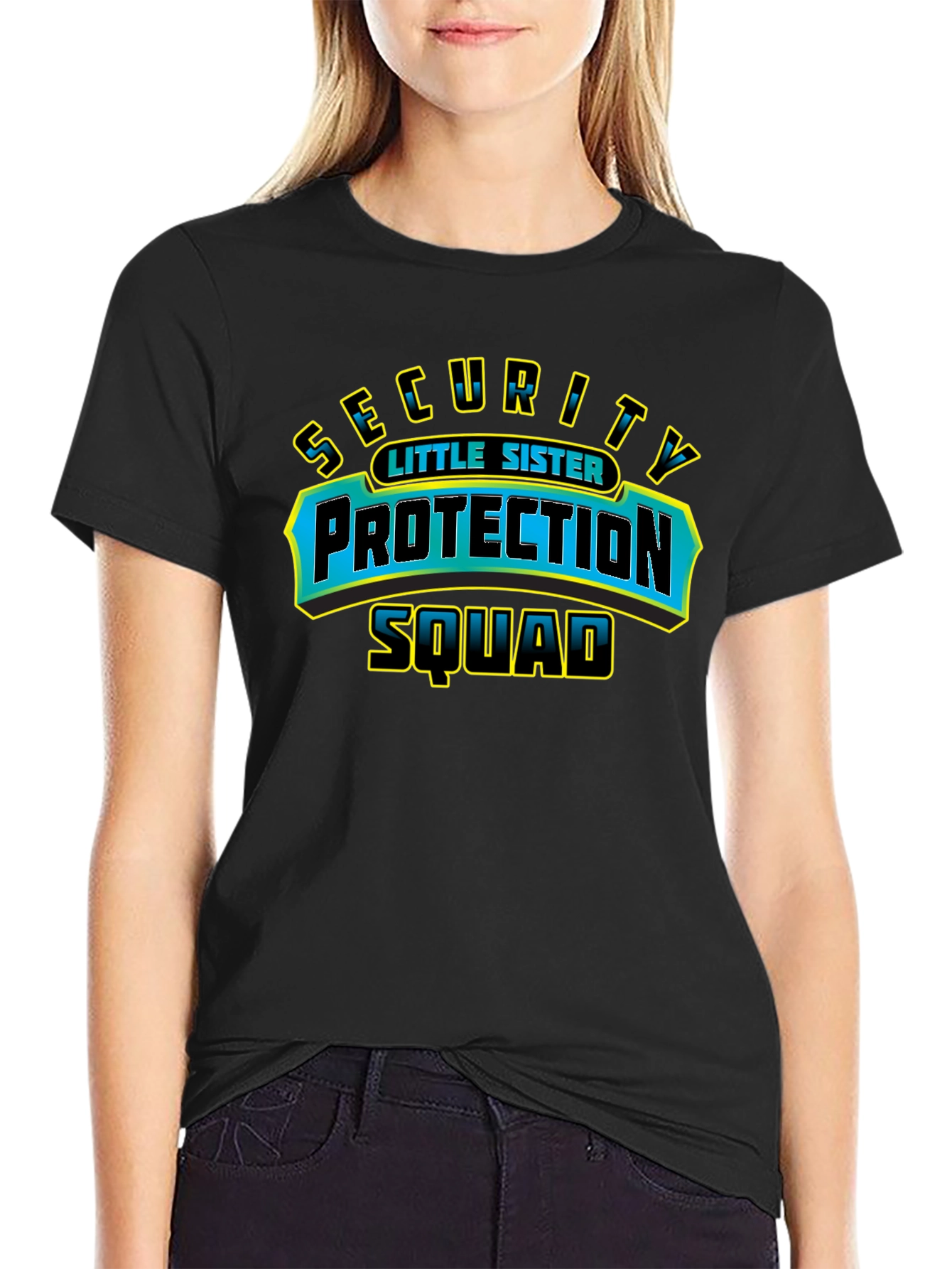 Little Sister Security Protection Squad Tee