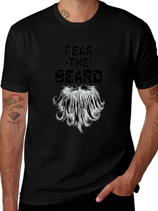 Fear the Beard Graphic Tee - Black Cotton T-Shirt