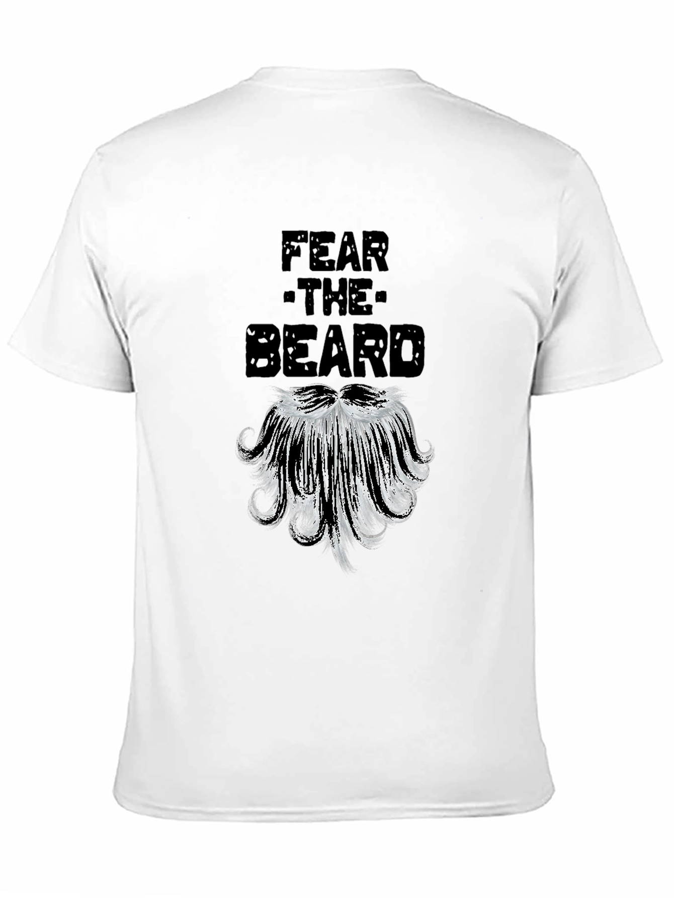Fear the Beard Graphic Tee - Black Cotton T-Shirt