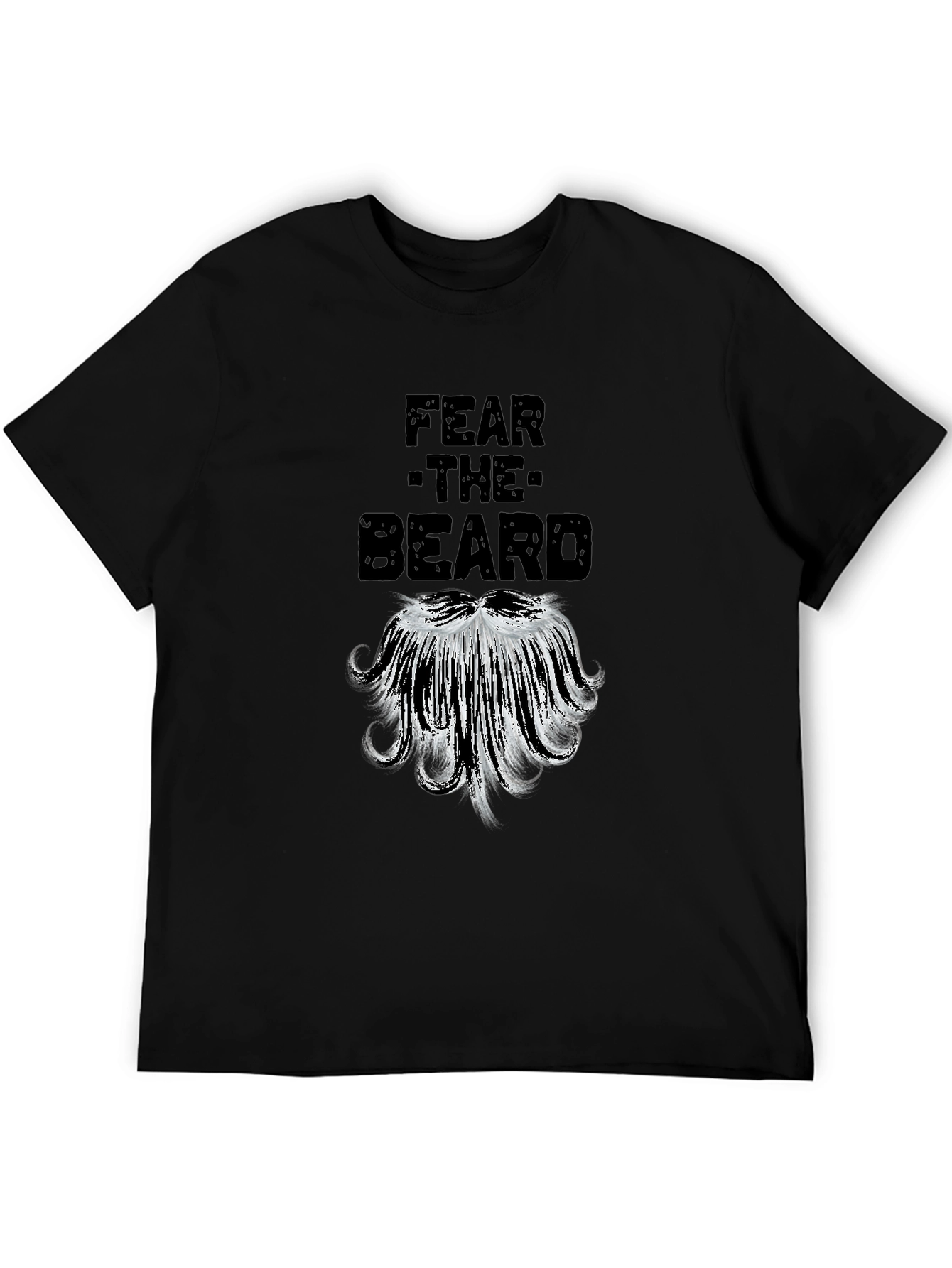 Fear the Beard Graphic Tee - Black Cotton T-Shirt