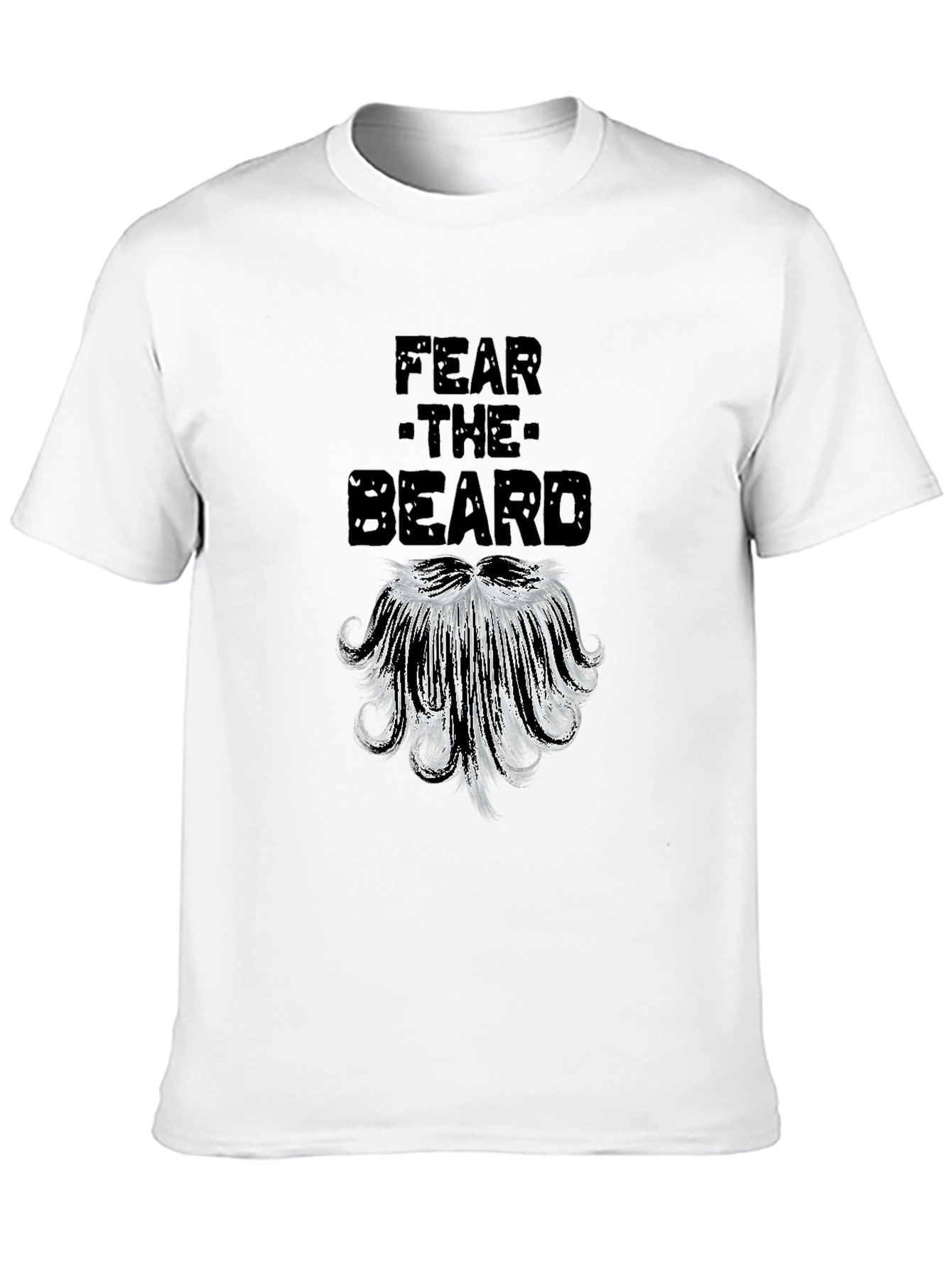 Fear the Beard Graphic Tee - Black Cotton T-Shirt