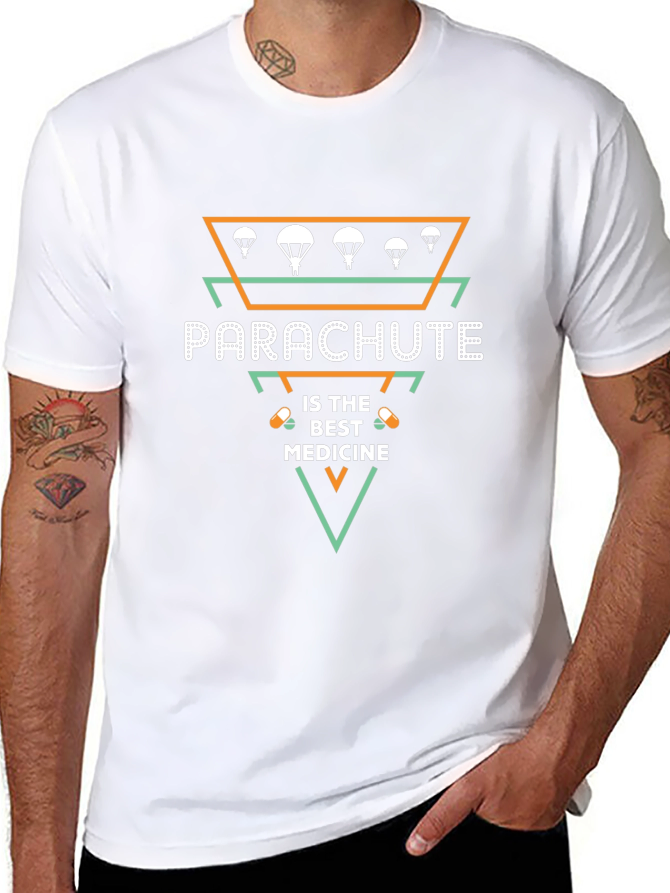 Parachute is The Best Medicine Graphic T-Shirt