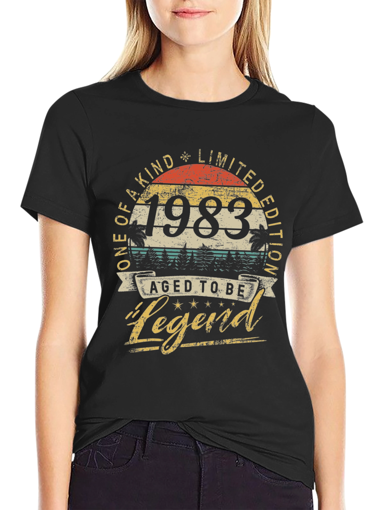 Aged to be Legend 1983 Graphic T-Shirt