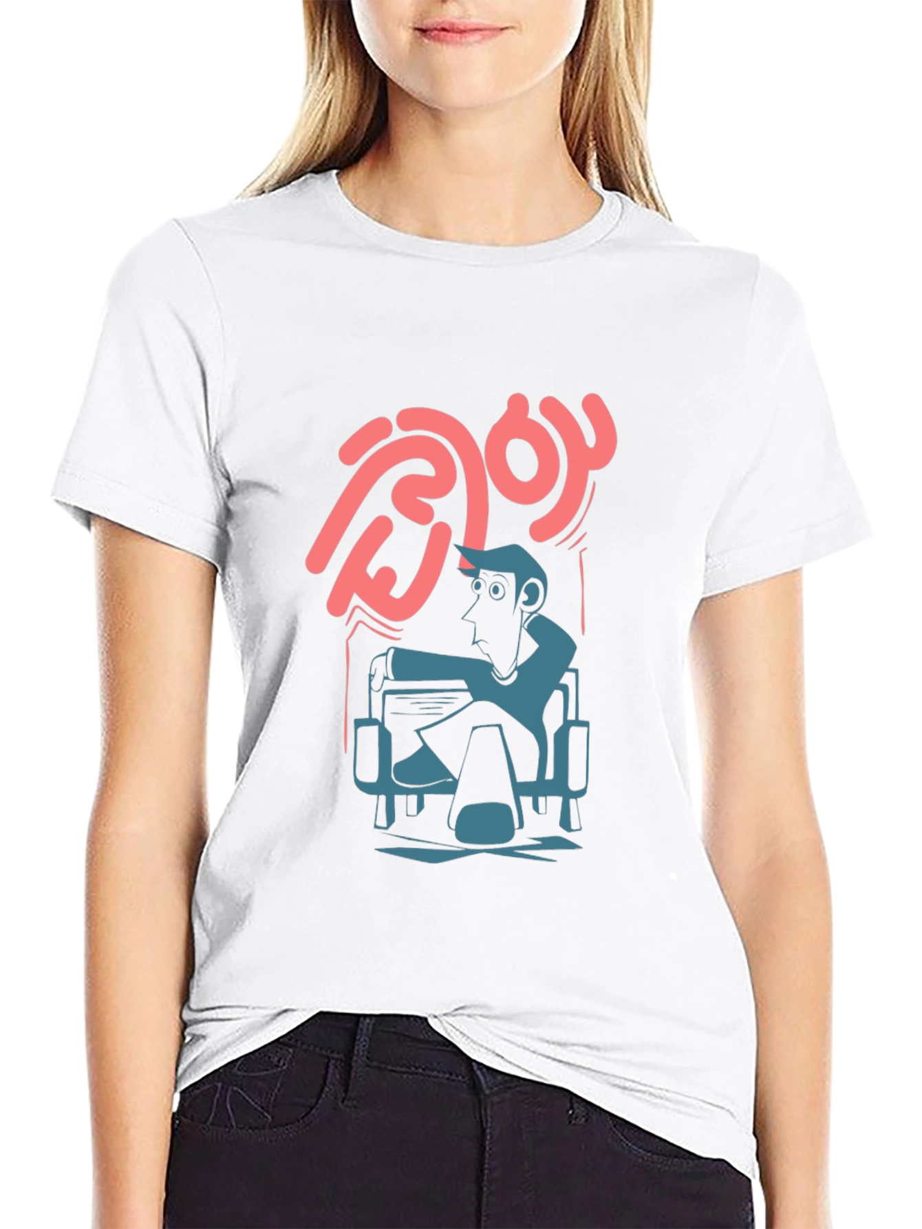 Cool Graphic Print Black Cotton Tee
