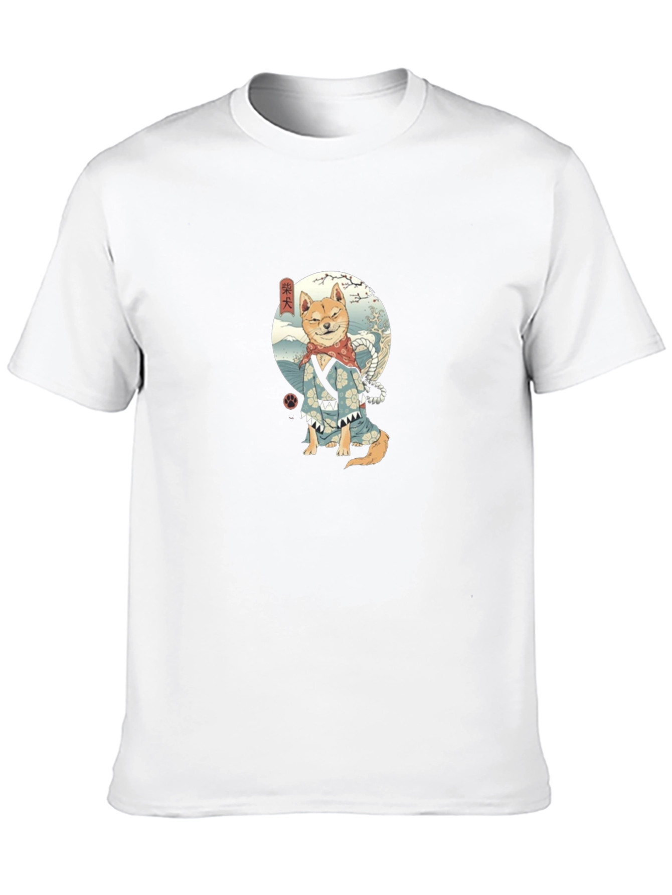 Shiba Inu Samurai T-Shirt - Ukiyo-e Dog Warrior