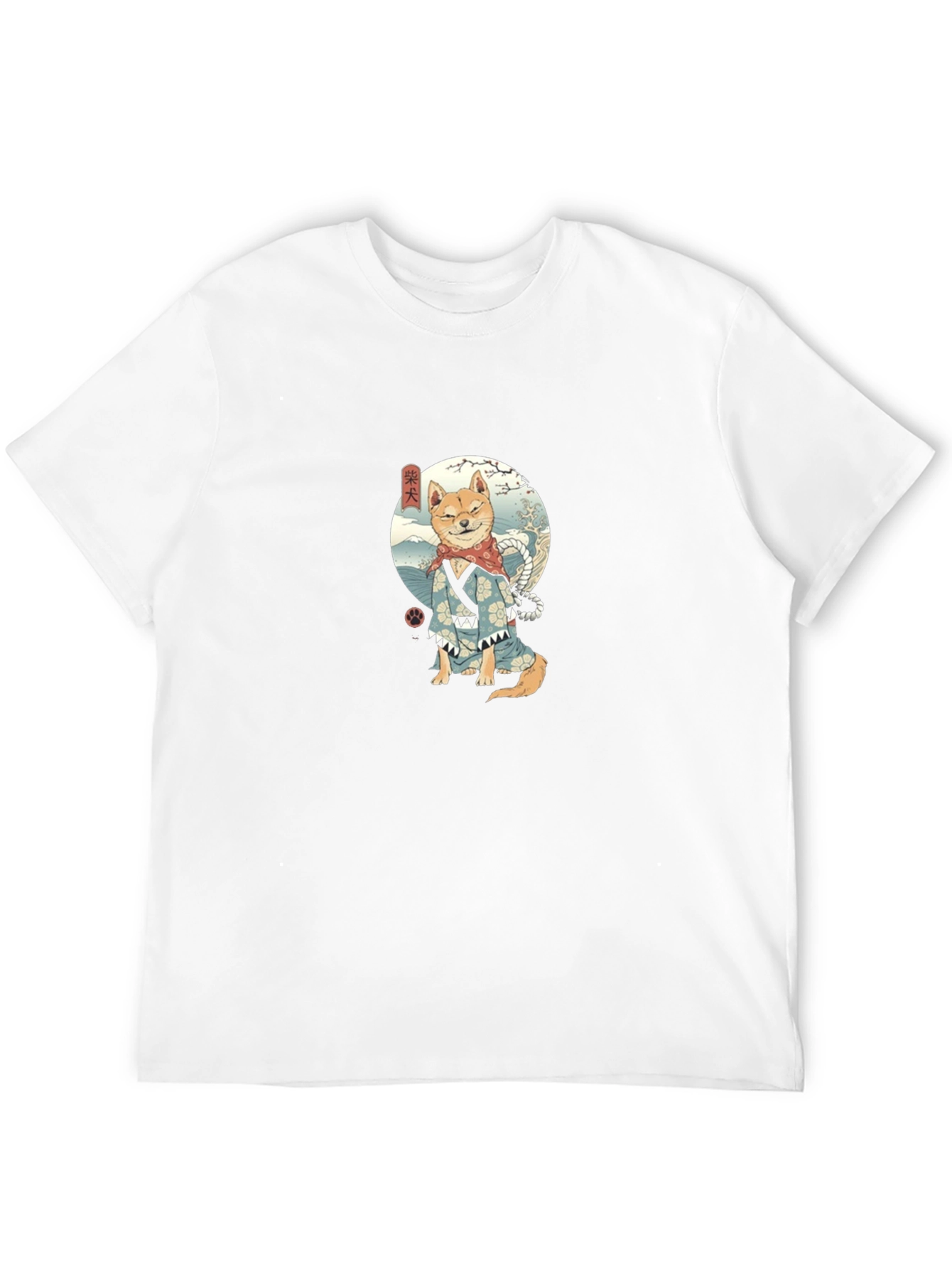 Shiba Inu Samurai T-Shirt - Ukiyo-e Dog Warrior