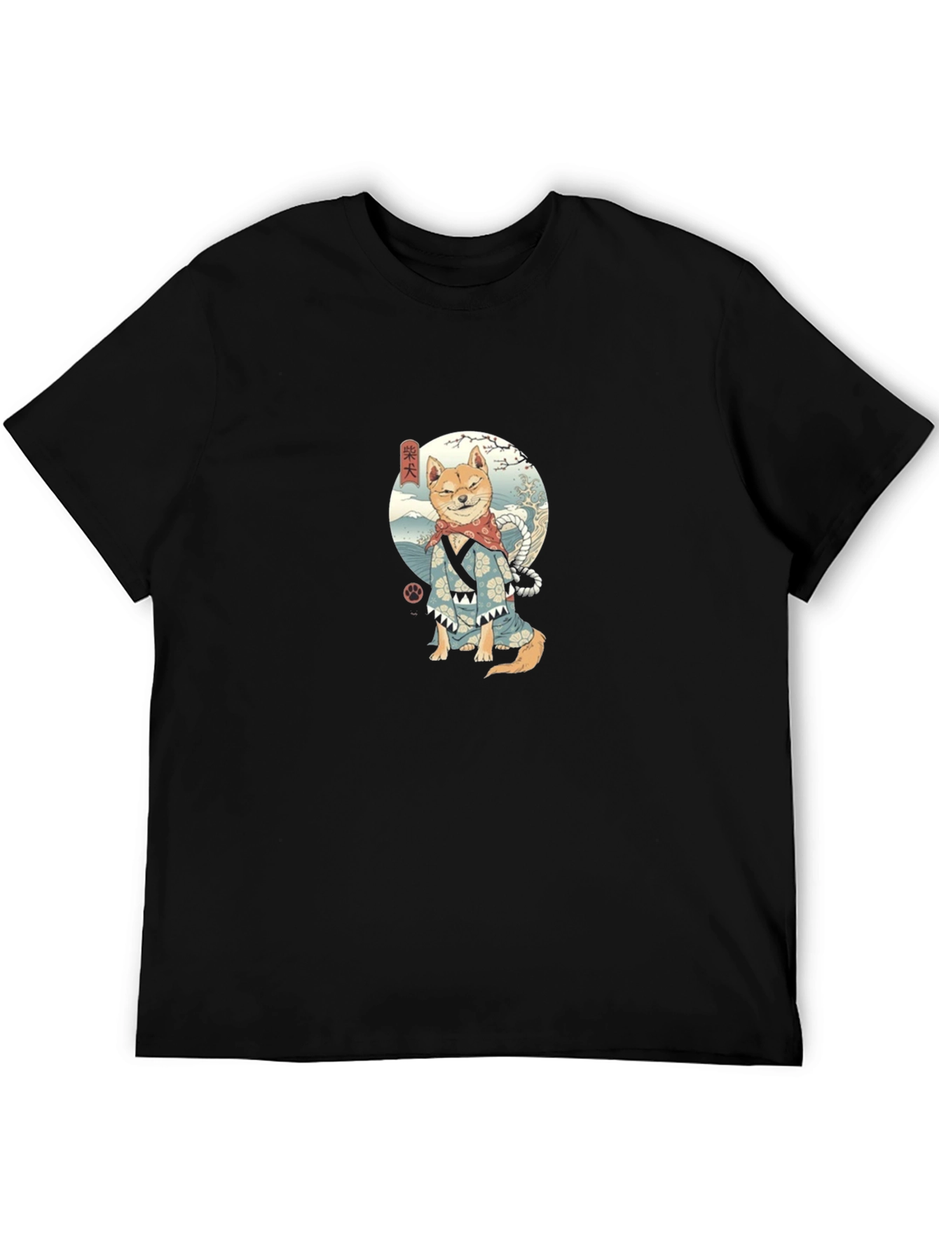 Shiba Inu Samurai T-Shirt - Ukiyo-e Dog Warrior