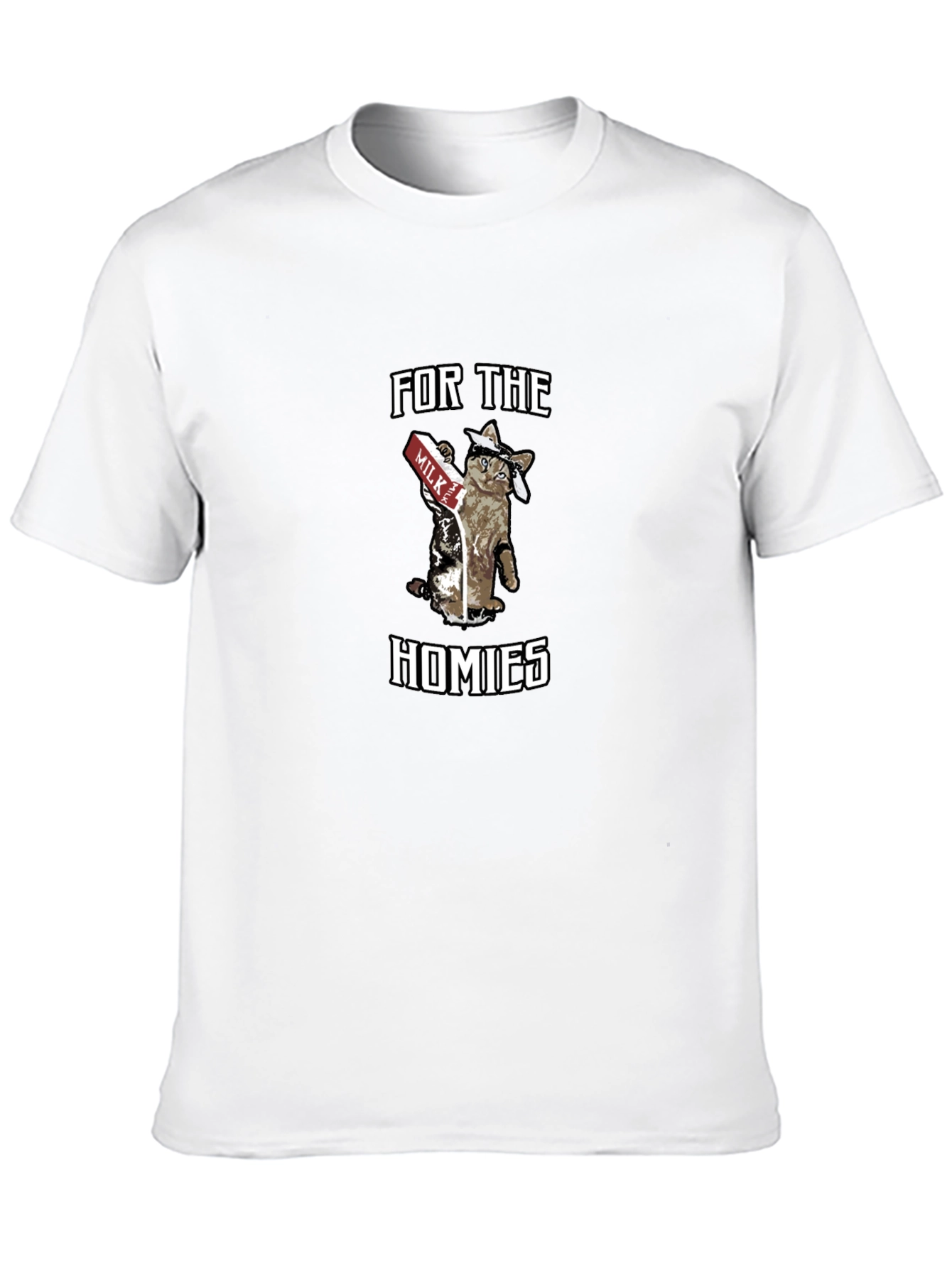 For the Homies Cat Milk T-Shirt