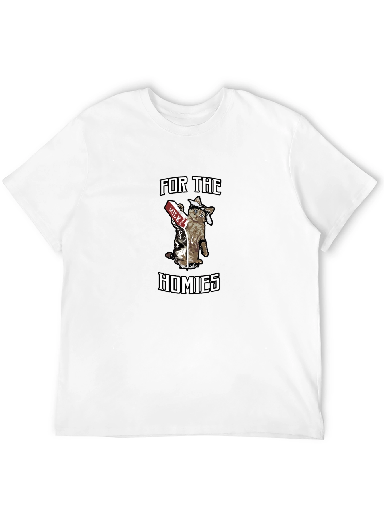 For the Homies Cat Milk T-Shirt