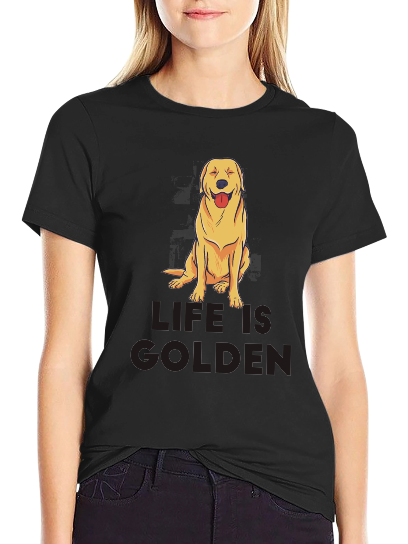 Life is Golden Dog Graphic Tee