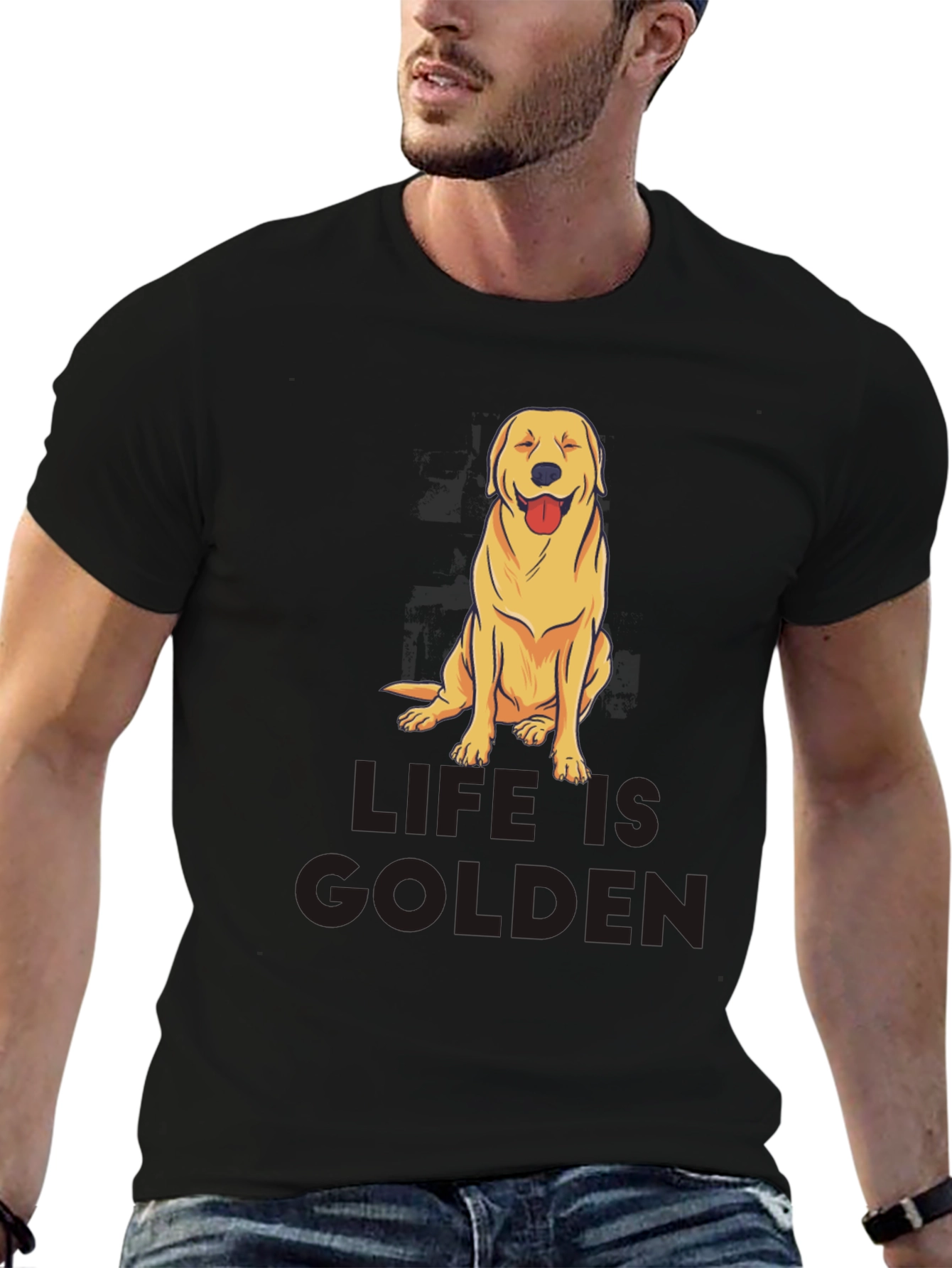 Life is Golden Dog Graphic Tee